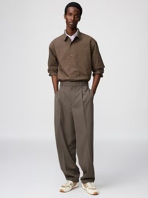 UNIQLO :C Pleated Wide Tapered Pants S-4XL Tapered Loose Men 484662 NWT