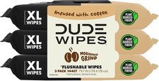 Wipes Morning Grind Flushable Wipes Coffee Scented Extra-Large Adult Wet Wipes
