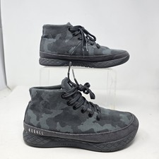NO BULL Camo Sneakers Mid Canvas Trainers Men s 6 Women s 7.5 Unisex Shoes