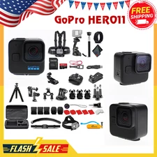 GoPro HERO11 Black Mini Action Camera 5.3K Video Bundle w 50-in-1 Kit 64GB Card