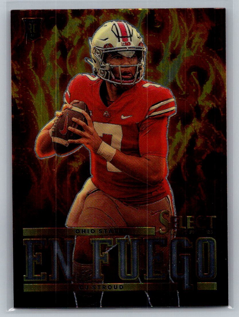 2023 Select Draft Rookie RC EN FUEGO #EF-CS C.J. Stroud Ohio State Buckeyes