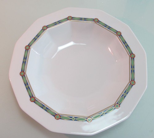 1 Suppenteller Rosenthal Polygon geometrischer Dekor Cordona mehr verfügbar - Picture 1 of 3