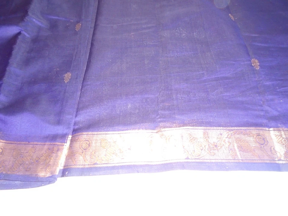 NUEVO SARI DE SEDA CON BLUSA COSIDA SARI ÉTNICO INDIO Foto 3 de 4