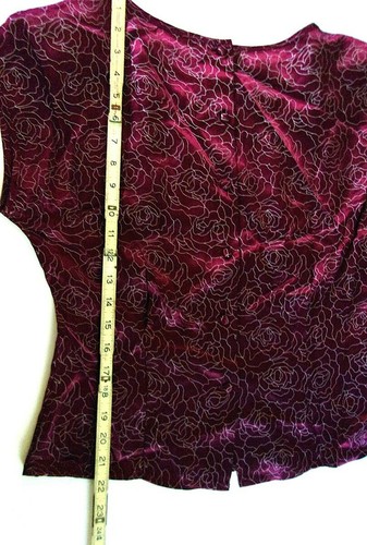 NWT 1980s APOSTROPHE Quail Crossing 2-pc Maroon Blouse & Blazer Set Womens Sz 10 - Picture 11 of 11