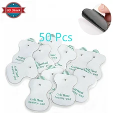50PCS Snap On Replacement Electrode Pads Cable for Digital Tens Unit Therapy