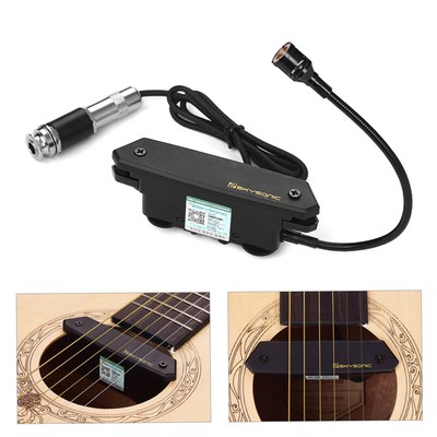 SKYSONIC T-902 Acoustic Guitar Active Soundhole Pickup+Mic Pickup Systems U5L6
