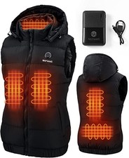 Norwell Women's Lightweight Heated Vest With Removable Hood (battery Pack)
