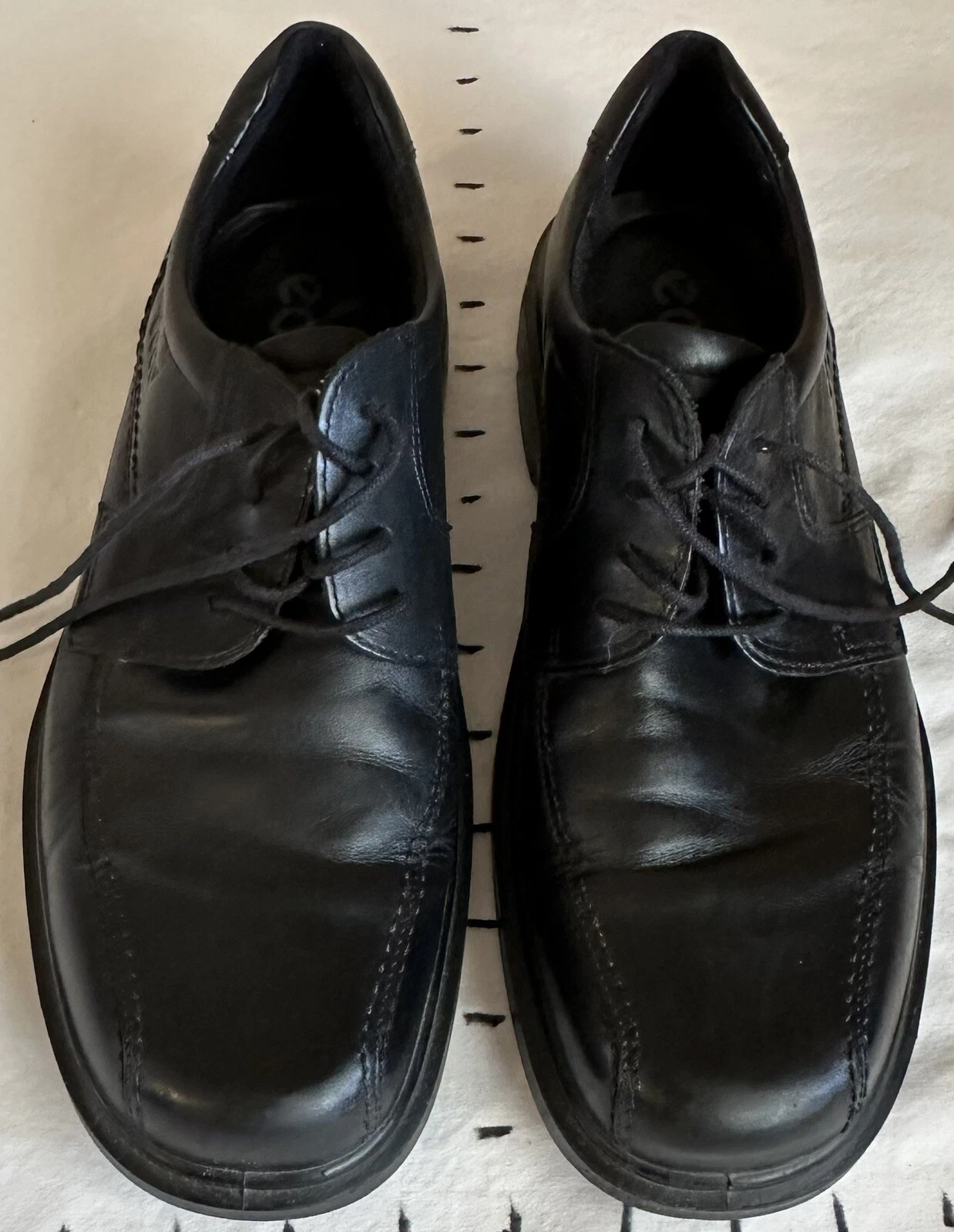 Scarpe comode stringate Ecco Oxfords da uomo 43 in pelle nera stringate US 9 9 5 chiesa