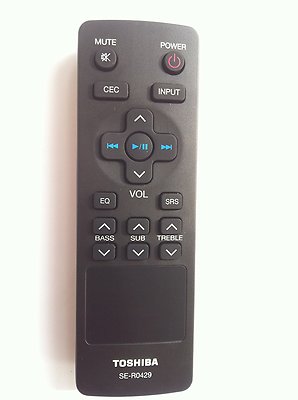 Toshiba Sound bar remote SE-R0429 for all TOSHIBA Sound bar SBX4250