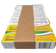 Lot of 6 x First Aid Research Bacitracin Ointment Antibiotic With Zinc 0.5 oz
