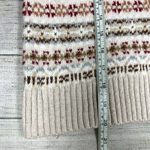 Suéter tejido cuello redondo American Eagle Fair Isle Snowdrift talla XS - Imagen 9 de 9