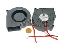 2 Piece Blower 75mm x 30mm 12V cooler Computer PC Fan 2pin Cooling 7530 A2