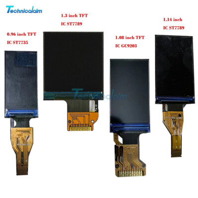 0.96''/1.08''/1.14''/1.3'' inch TFT LCD Display Color Screen Module 8/12/13Pin