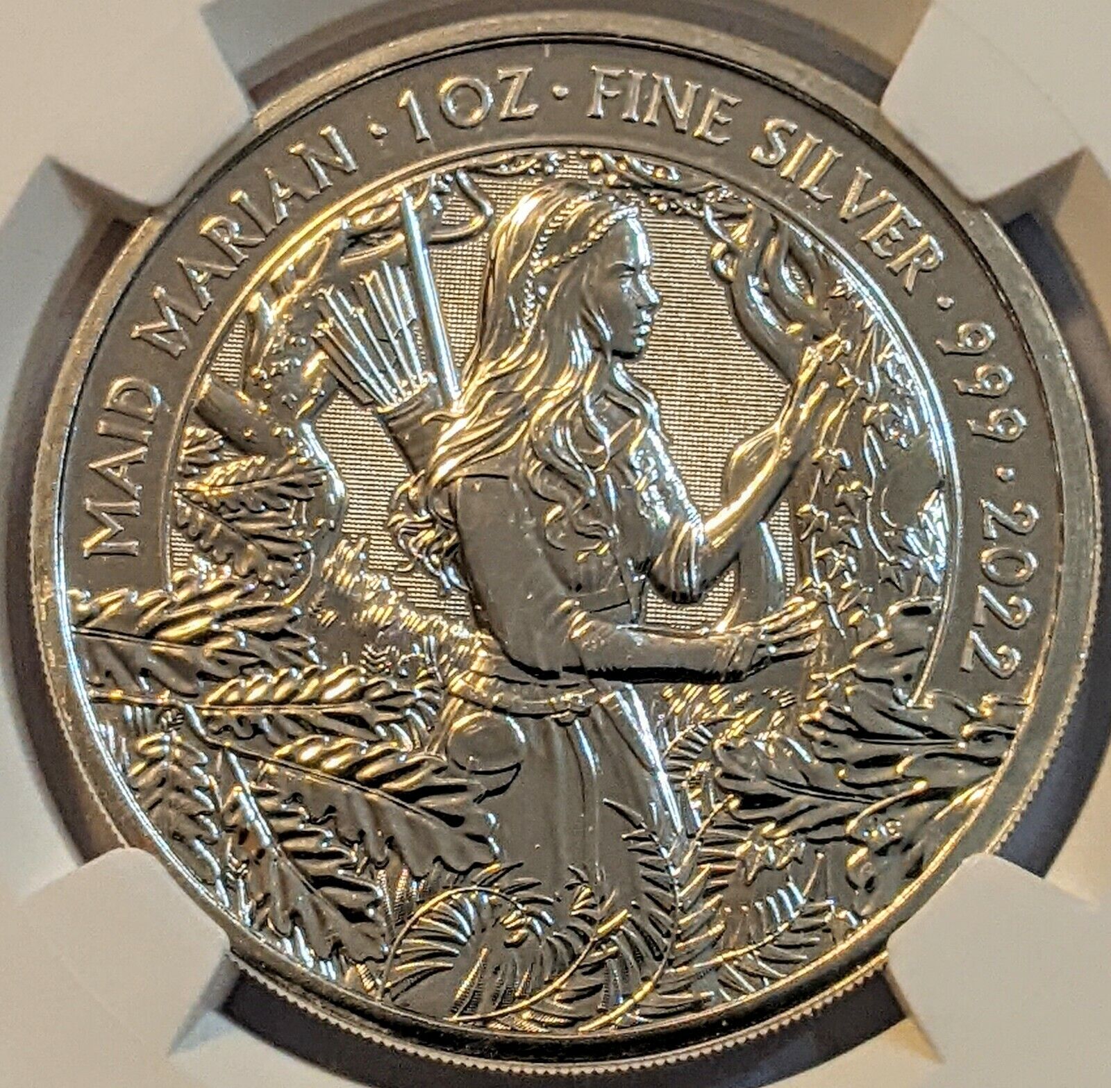 2022 GREAT BRITAIN MAID MARIAN 1 oz £2 MS68 Price reduction NGC SILVER Max 62% OFF GRAD HIGH
