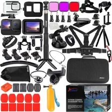 Accessories Kit for Gopro Hero 13 12 11 10 9 Black Waterproof Housing Silicon...