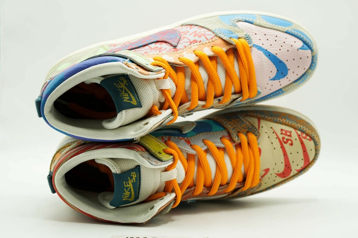 NIKE DUNK SB HIGH USED SIZE 10.5 WHAT THE DUNK THOMAS NIKE DUNK SB HIGH USED SIZE 10.5 WHAT THE DUNK THOMAS