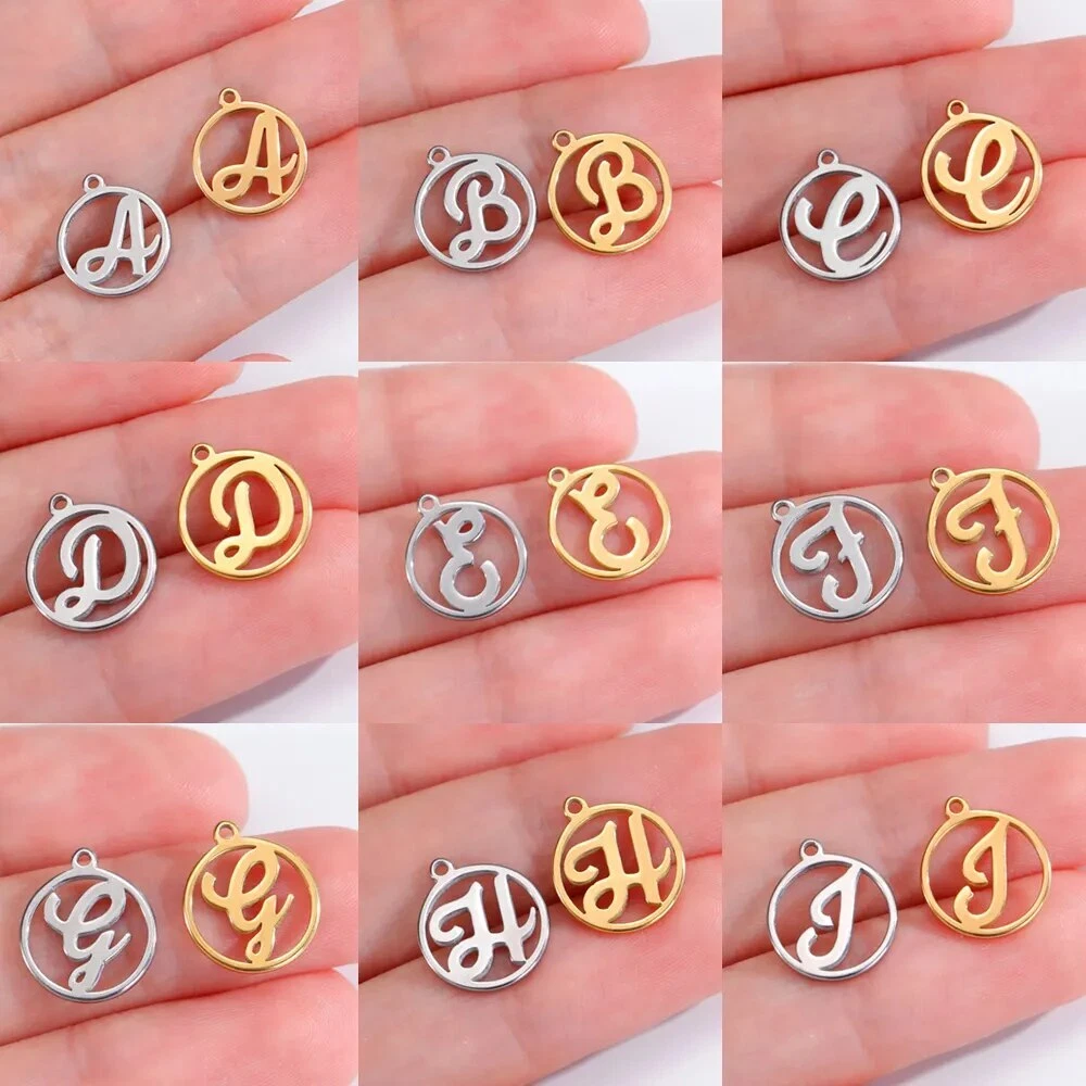 Initial charms shop for jewelry making
