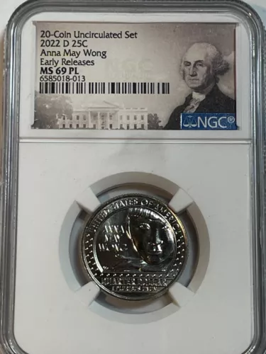 2022-D Anna May Wong Women Quarter NGC MS69 PL MS 69 ER MS69PL Early Releases