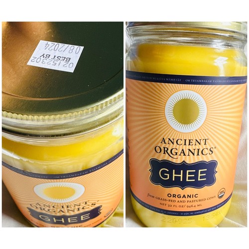Ancient Organics 100 Organic Ghee From Grassfed Cows 32oz 2 Pack eBay