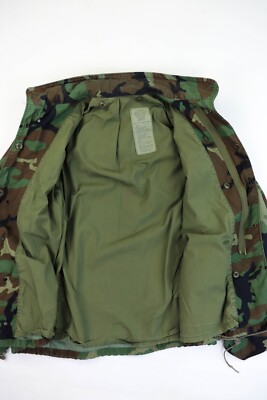 USMC Vintage 80s Military 1985 GENERAL Zip M-65 Camouflage Field