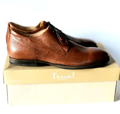 Think! Walta Derbys Men's Leather Dress shoes size 13 -Made in Austria NEW w/Box
