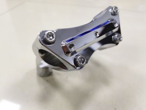 4-1/2" Pullback Handlebar Riser 1" Top Clamp For Harley Dyna Softail FXST FLST - Picture 8 of 11