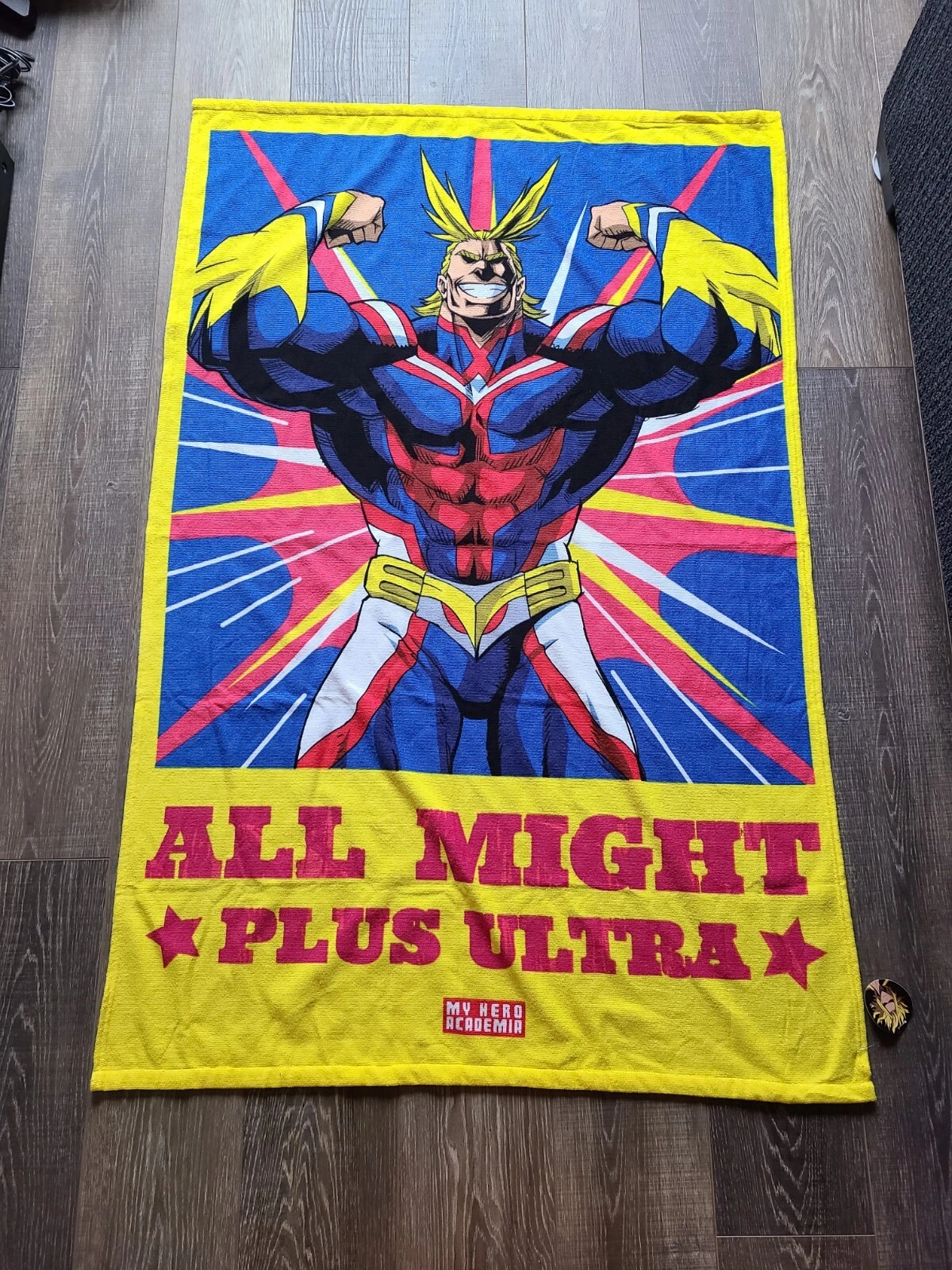 NEW TAG! My Hero Academia ALL MIGHT PLUS ULTRA 53 x 35 Beach Bath Towel