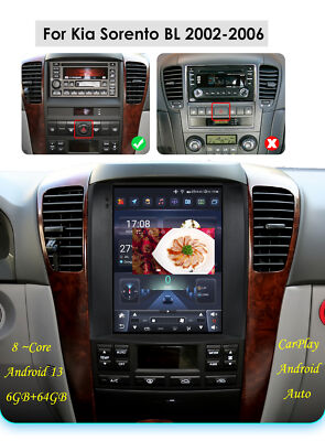 For 2002-2006 KIA Sorento 9.7'' 6+64G Carplay Android 13 Stereo Radio Sat Navi BT