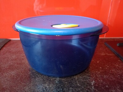 Tupperware Micro Fix, Warm up Mikrowellenschüssel,  2L Topf, blau, neuwertig