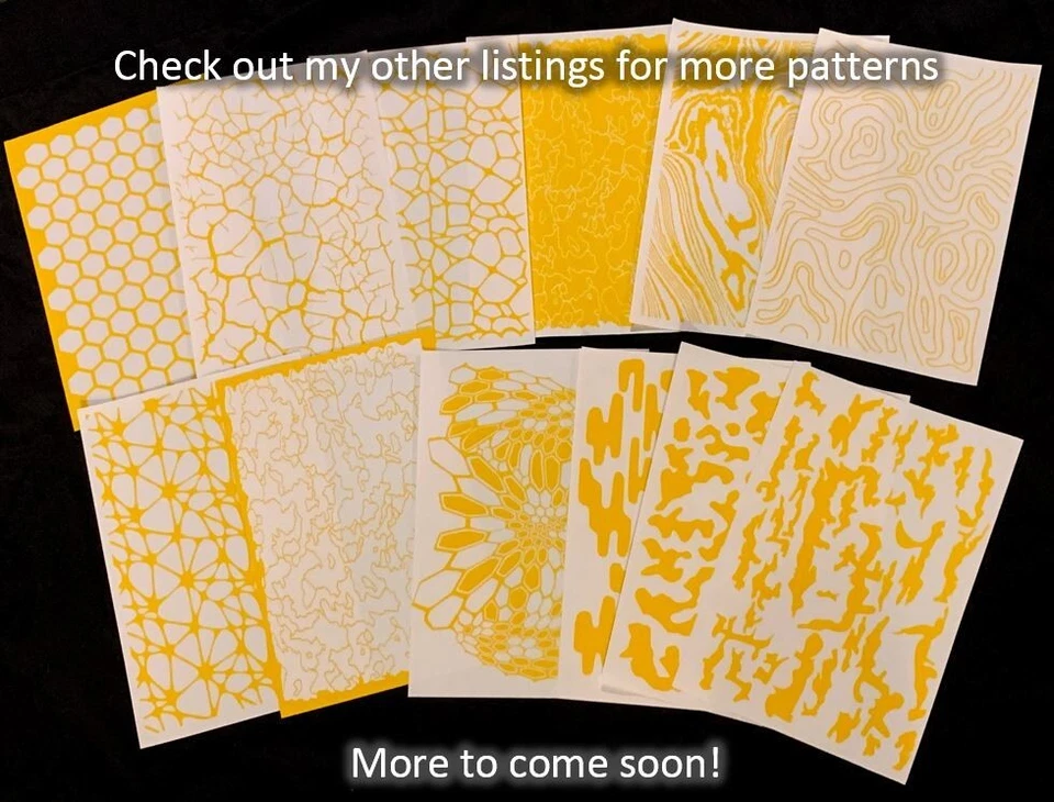 New! Pro Pack (8) Sheets Multicam 8" x 12"–High Heat Vinyl Stencil–Cerakote etc. - Image 4 of 4