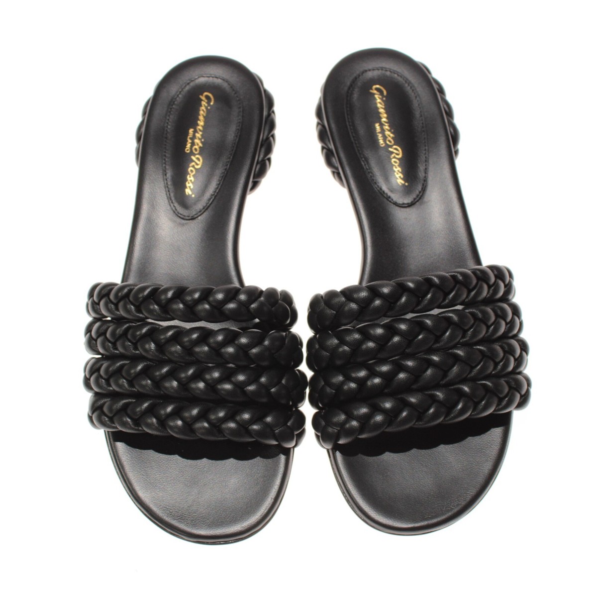 Gianvito Rossi サンダル 37 1/2 Gianvito Rossi NWB Ischia Braided Flat Sandals Size 37.5 US