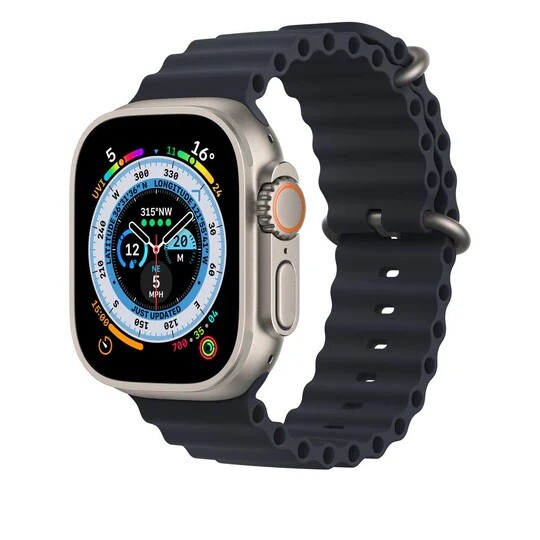 Apple Watch Ultra 49mm Titanium Case with Midnight Ocean Apple Watch Ultra 49mm Titanium Case with Midnight Ocean