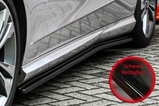 Cup Seitenschweller aus ABS passend für MB E-Klasse W212 AMG + Line Schwarzglanz