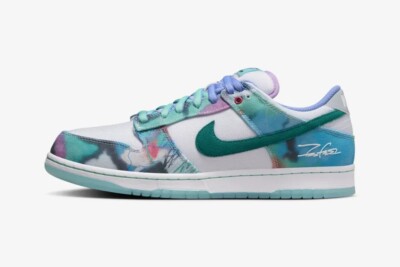 Mens size 4Y-13 Futura and Nike SB Dunk Low White and Geode Mens size 4Y-13 Futura and Nike SB Dunk Low White and Geode