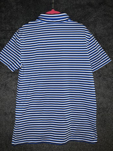 Polo Ralph Lauren ROYAL/WHITE Boys Striped S/S Polo Size 7 - Picture 2 of 4