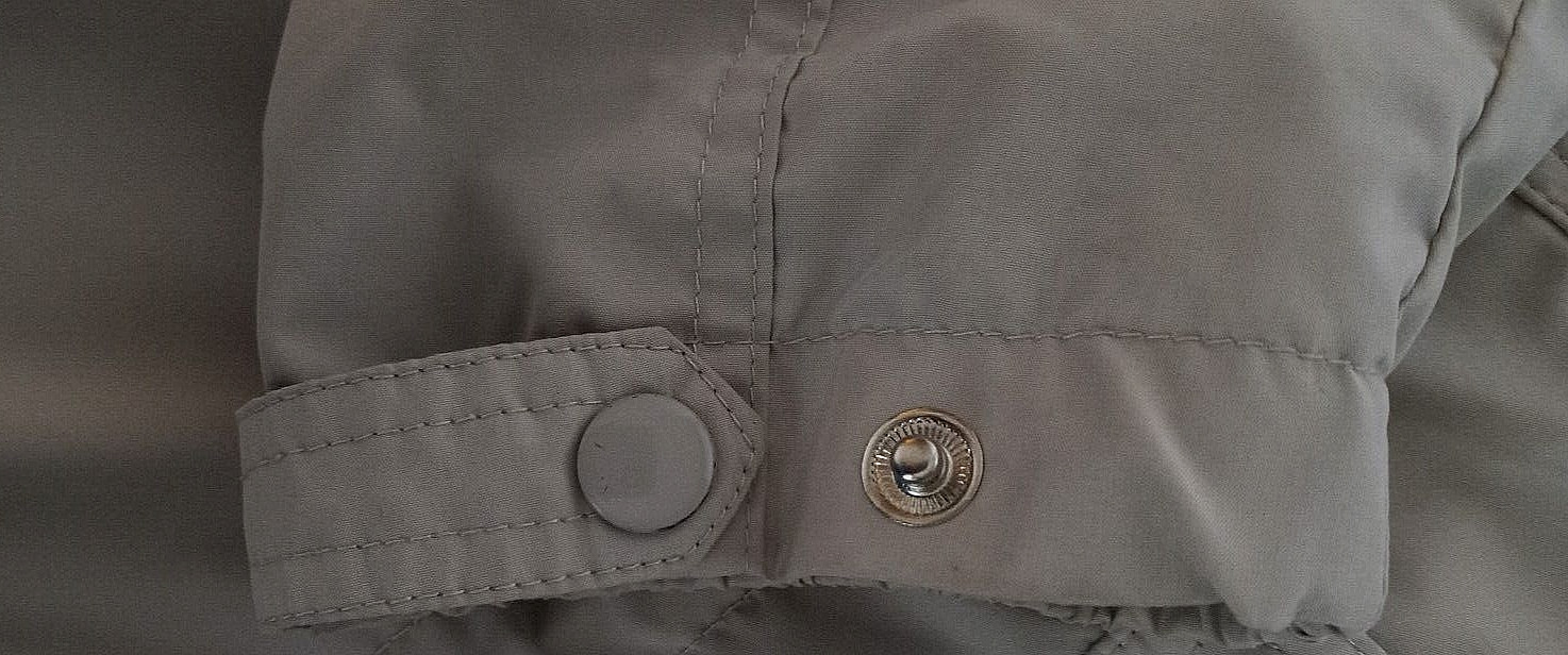 Cherokee 100% polyester solid beige jacket Size 18 - image 8