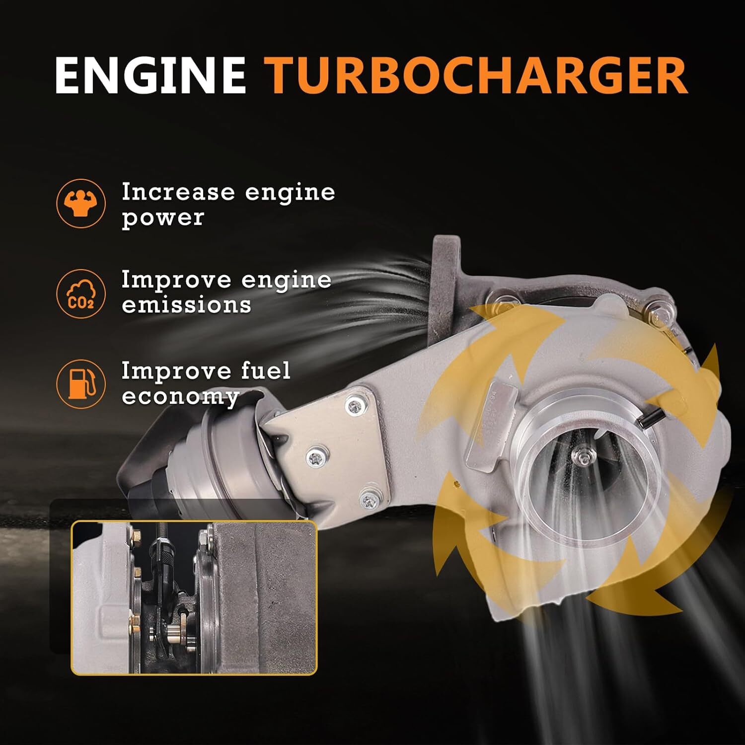 Fits Chevy Cruze Diesel 2014 2015 2.0L Turbo Turbocharger w/ Actuator ...