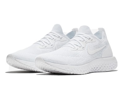 nike epic react phantom triple white
