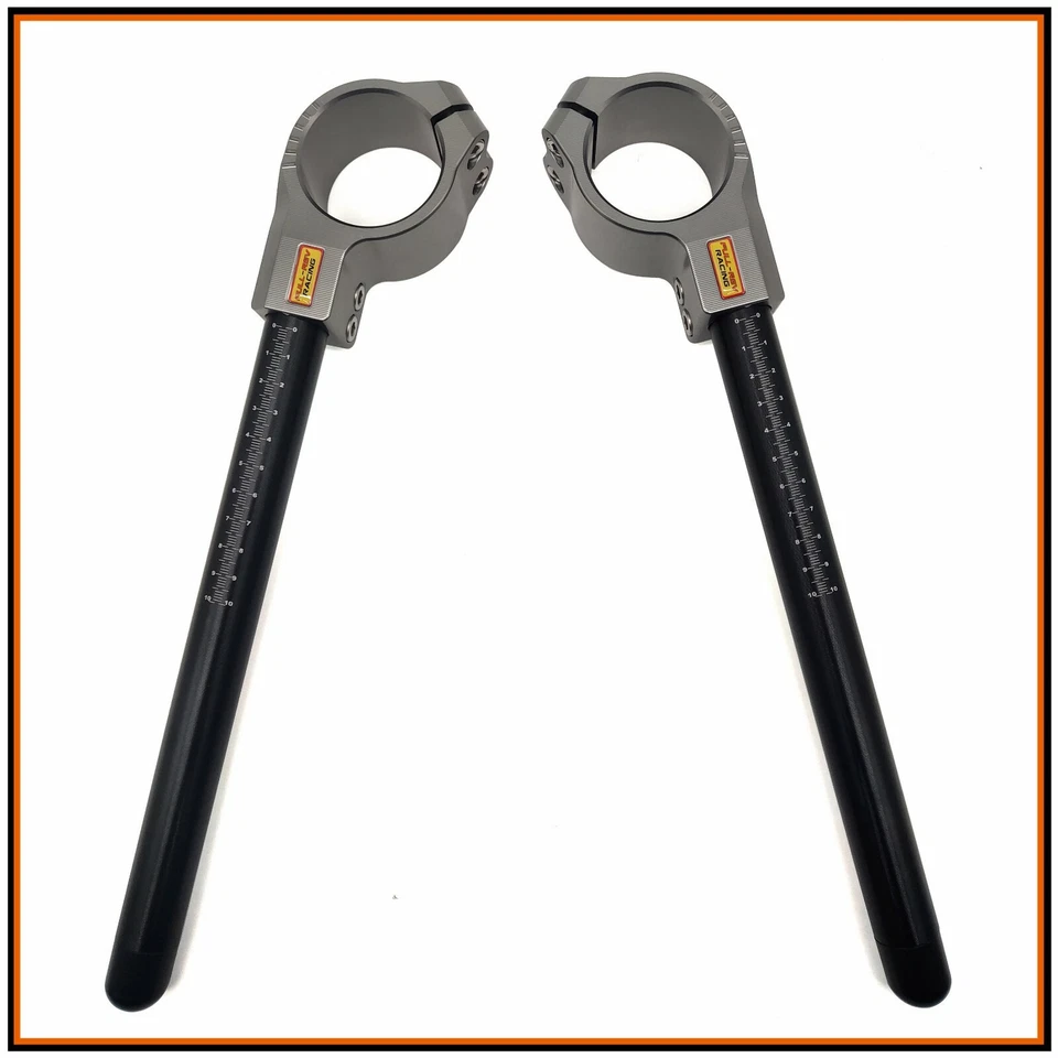 COPPIA SEMIMANUBRI CLIP ON HANDLEBARS Ø 41mm PER HONDA CBR650F CB650F 2014-2018 Foto 2 de 4