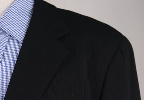 Ermenegildo Zegna Blazer 44R Black Wool Ribbed Patch Pocket Jacket Sportcoat - Picture 4 of 8