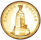 1994 War Memorial Remembrance Loonie Canada One Dollar $1 Loon coin Circulated