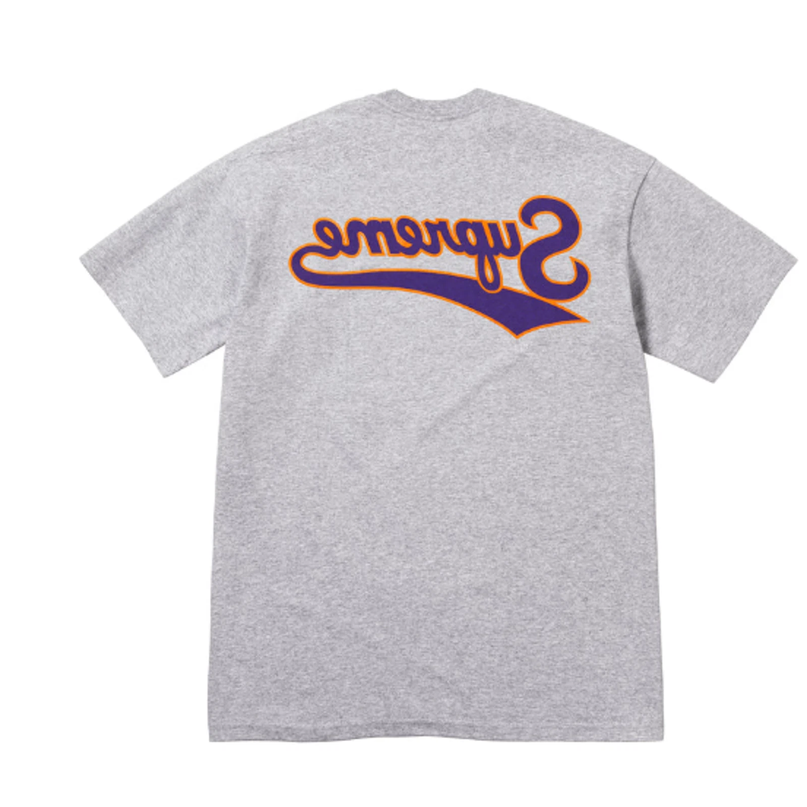 Tee shirt Supreme Backwards gris taille grande NEUF EXPÉDIÉ MAINTENANT