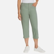 Gloria Vanderbilt Women's Amanda Capri Green Sz 14 New
