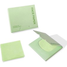 Oil Absorbing Face Blotting Paper 200 Sheets Soft Green Tissues for Shine
