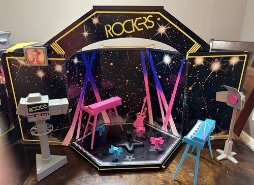 Vintage Barbie & Rockers Hot Rockin Stage Playset Original Box Incomplete READ