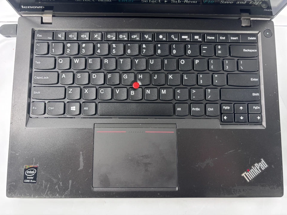 FOR PARTS: Lenovo ThinkPad T440s - 14" FHD Touch, 1.9GHz i5, 8GB RAM, NO SSD - Image 3 of 4