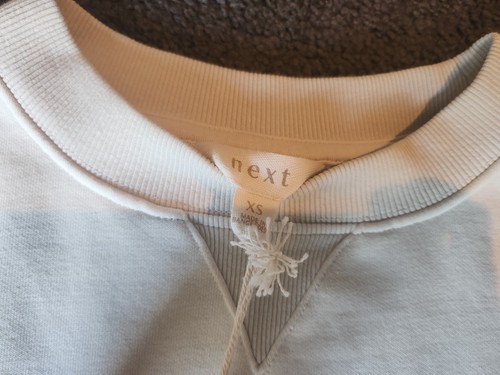 Next Green Gradient Ombre Sweatshirt Womens X-Small New With Tags Oversized - Picture 2 of 3