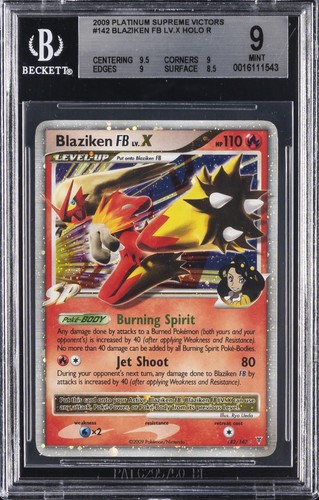 Blaziken FB LV.X graded BGS 9 for sale on eBay
