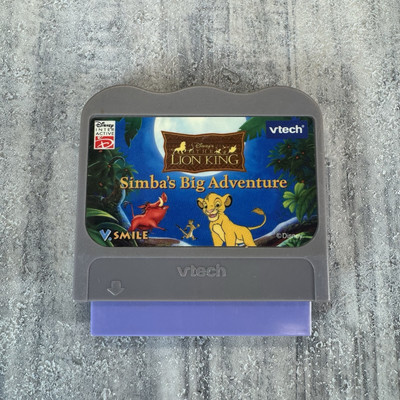 VTG VTECH Lion King Simbas Big Adventure Game Disney Interactive Cartridge Only