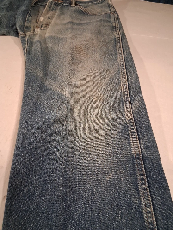 Vintage Rustler Jeans Distressed Ripped Faded Mens Denim Sz 32x30 - Image 4 of 4